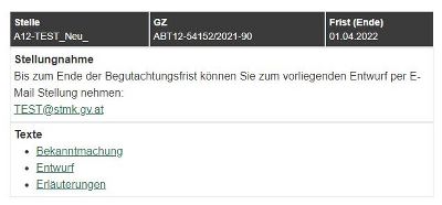 GZ/Dok/Frist im Newsletterformat