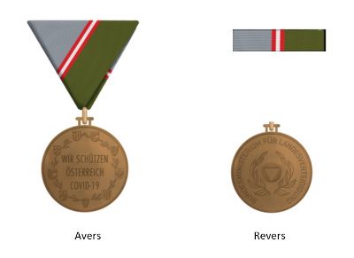 Erinnerungsmedaille © BMLV Erinnerungsmedaille