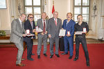 Günter Grasmuck, Ewald Pfleger, LH-Stv. Anton Lang, LH Hermann Schützenhöfer, Herwig Rüdisser, Kurt René Plisnier (v.l.). Günter Grasmuck, Ewald Pfleger, LH-Stv. Anton Lang, LH Hermann Schützenhöfer, Herwig Rüdisser, Kurt René Plisnier (v.l.).