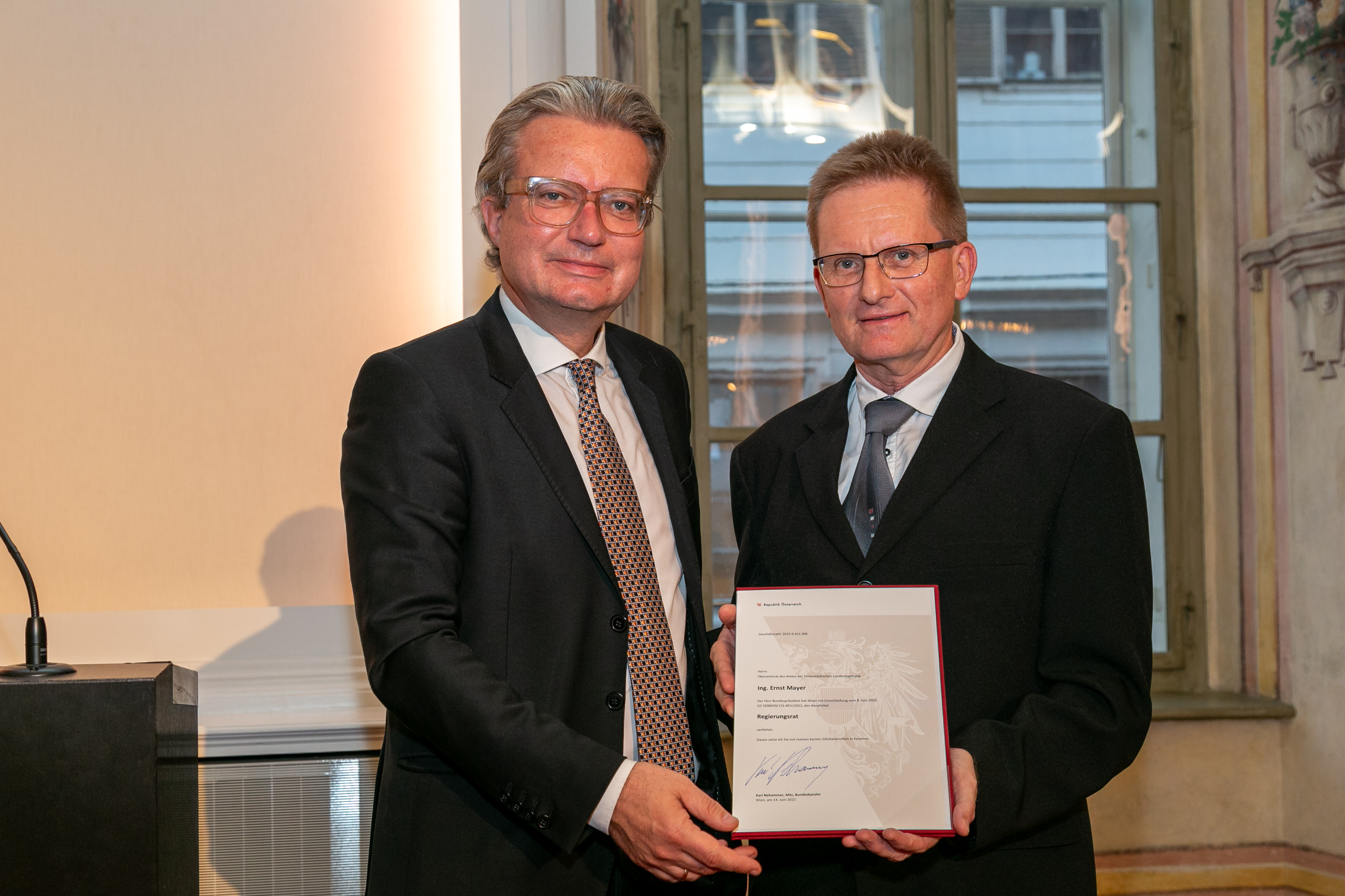 Landeshauptmann Drexler überreichte Bundesauszeichnungen und 
