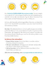 Der Inhalt dieser Seite wurde auch auf einem Flyer zusammen gefasst und grafisch gestaltet. 