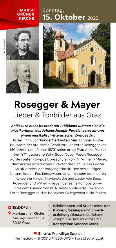 Rosegger & Mayer © Land Steiermark, Konservatorium Rosegger & Mayer
