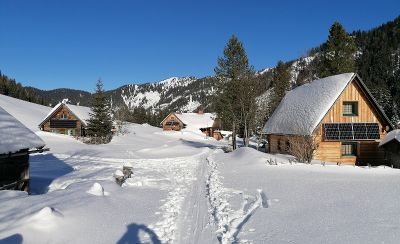 Winterruhe auf der Alm.