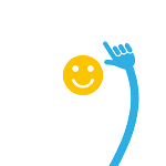 Symbolbild in Form von einer gezeichneten Hand samt einem Smiley. Symbolbild in Form von einer gezeichneten Hand samt einem Smiley.