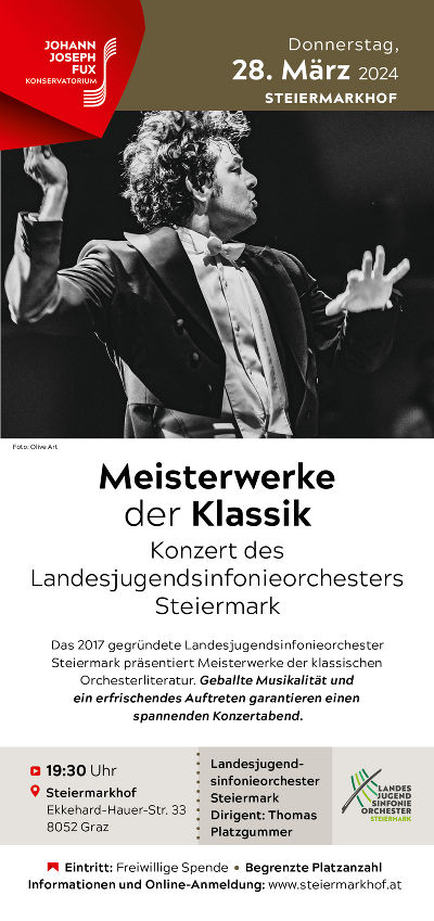 Meisterwerke der Klassik © Land Steiermark, Konservatorium Meisterwerke der Klassik