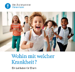 Das Cover des Elternleitfadens "Wohin mit welcher
 Krankheit ?"