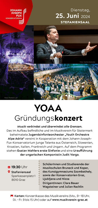 YOAA Gründungskonzert © Land Steiermark, Konservatorium YOAA Gründungskonzert