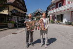 LH-Stv. Anton Lang (l.) mit Bürgermeister Thomas Reingruber in Gröbming. © Land Steiermark