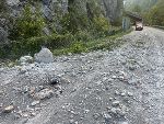 Nach einem Felssturz ist die B 146 im Raum Landl total gesperrt. © A16