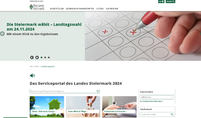 Neue Portalstartseite