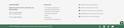 Erweiterter Footer-Bereich