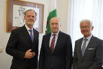 Landtagspräsident Deutschmann mit Botschafter Khymynets und Honorarkonsul Möstl © LT-Stmk