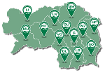 Standorte in den Bezirken © Land Steiermark