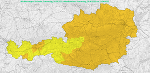 Eine Kaltfront bringt Starkregen und Sturm in die Steiermark. © Geosphere Austria